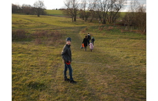 flying kites in the meadows close by our neighbourhood - the "Kirschbachtal" or "Cherry creek valley"