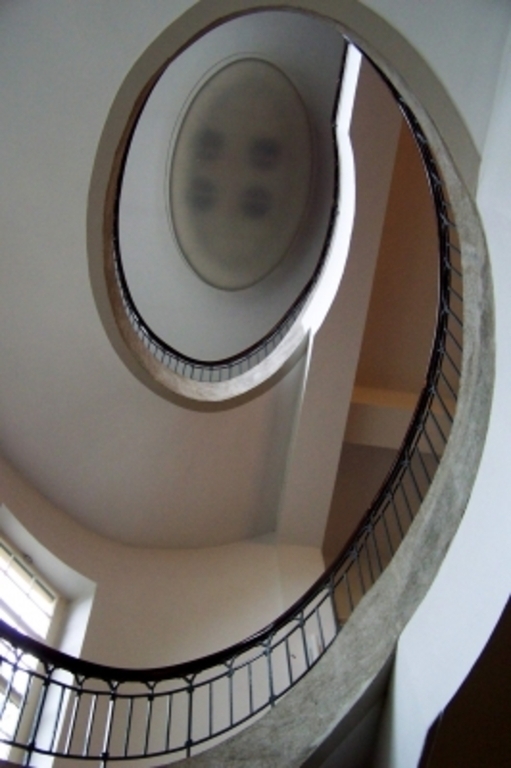 Staircase inside the Bauhaus university designed by Henry van de Velde: Unsesco World Heritage
