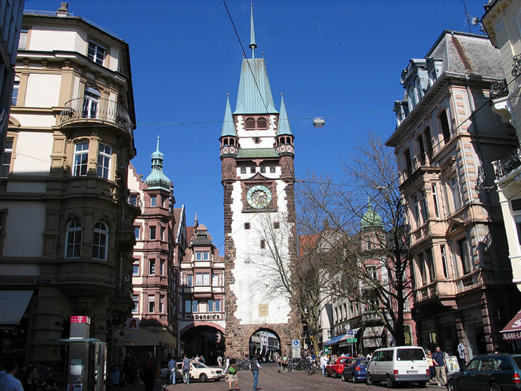 Martinstor, downtown Freiburg