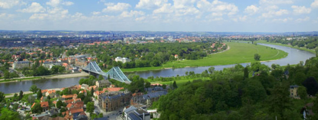 Dresden with river Elbe