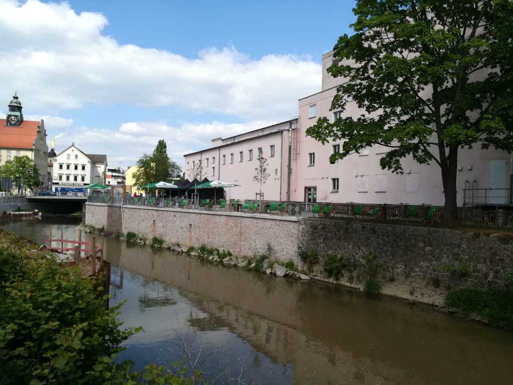 The Chemnitz River from which the town takes its name.