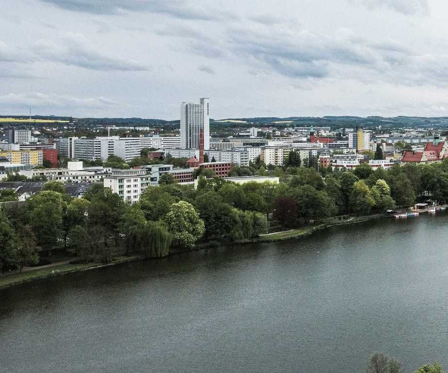 lake Chemnitz, one kilometer from our house, 12 minutes walk