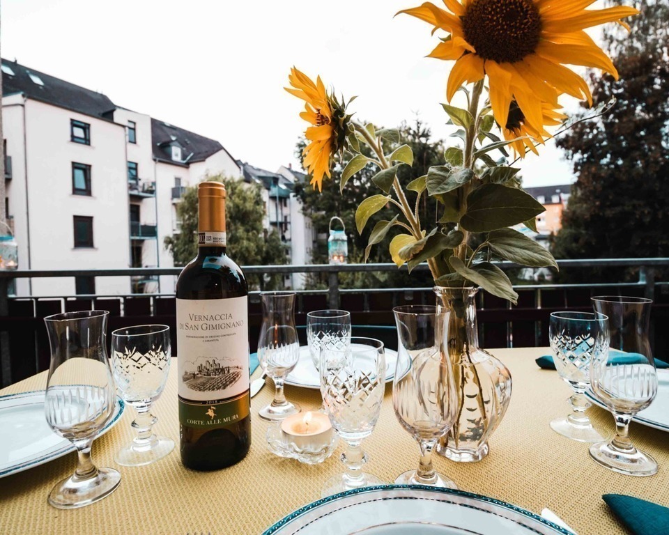 balcony on the first floor