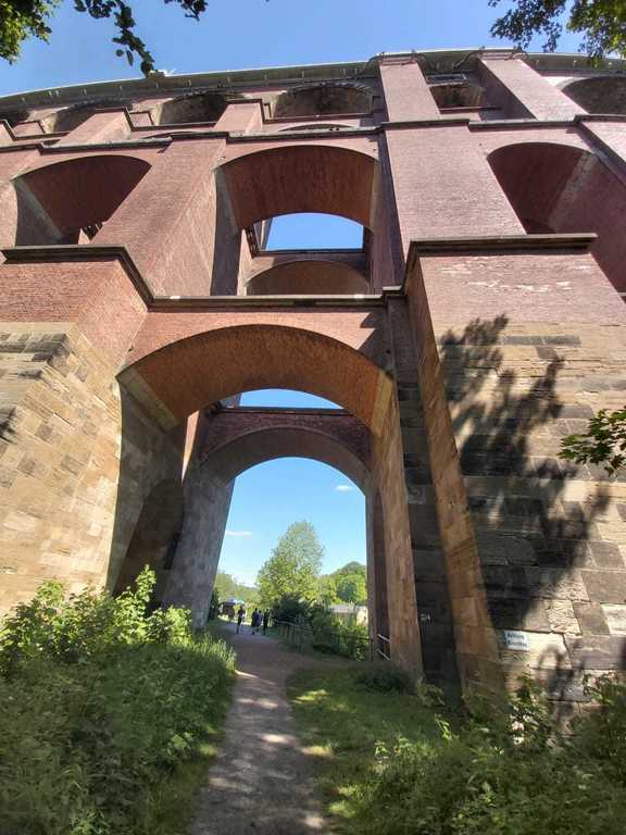 The Goltzschtalbrucke, the largest brick bridge near Mylau and not far from the town of Plauen in Saxony.