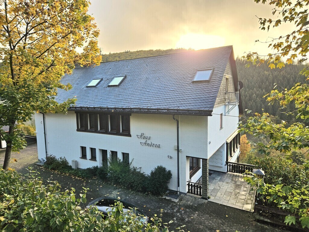 View from the street to our apartment complex