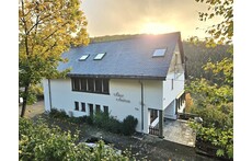 View from the street to our apartment complex