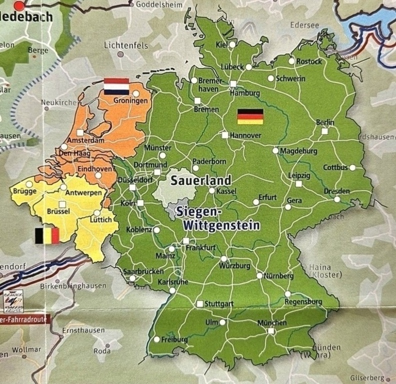 The location of Sauerland.