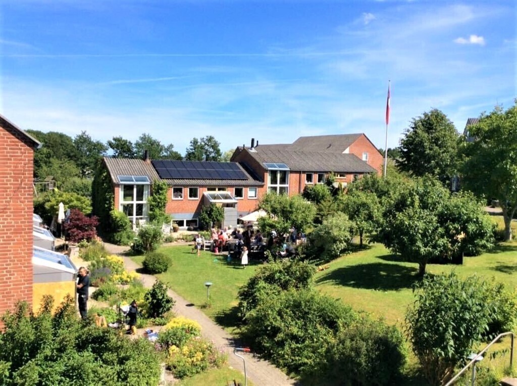 Our lovely "community" in the sun  (danish "hygge")