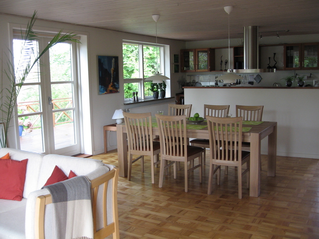Dining room and kitchen 