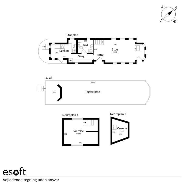 The houseboat: floor plan 