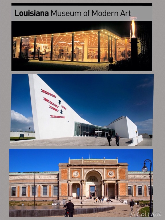 Museums: Arken, Louisiana, Statens Museum For Kunst etc.