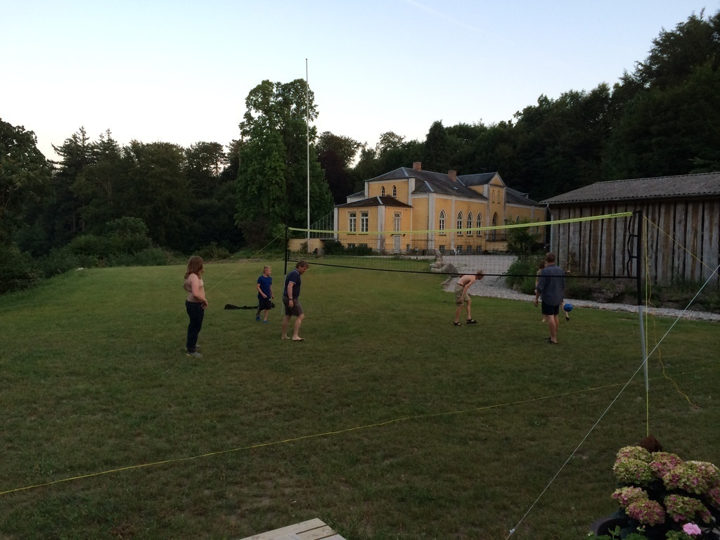 Volley at the lawn