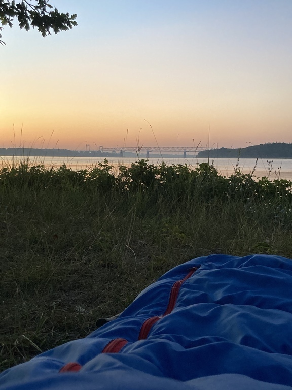 You can sleep on the beach 