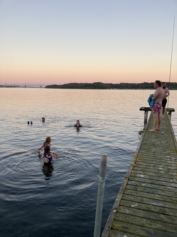 Go into the water at any time of the day