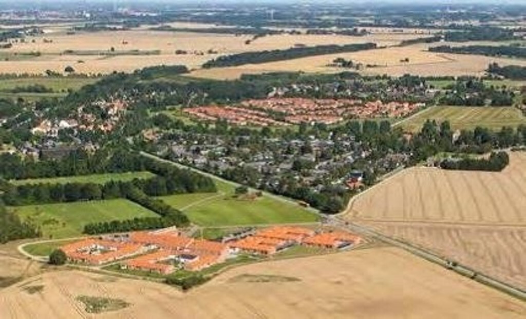 Lejre village areal view