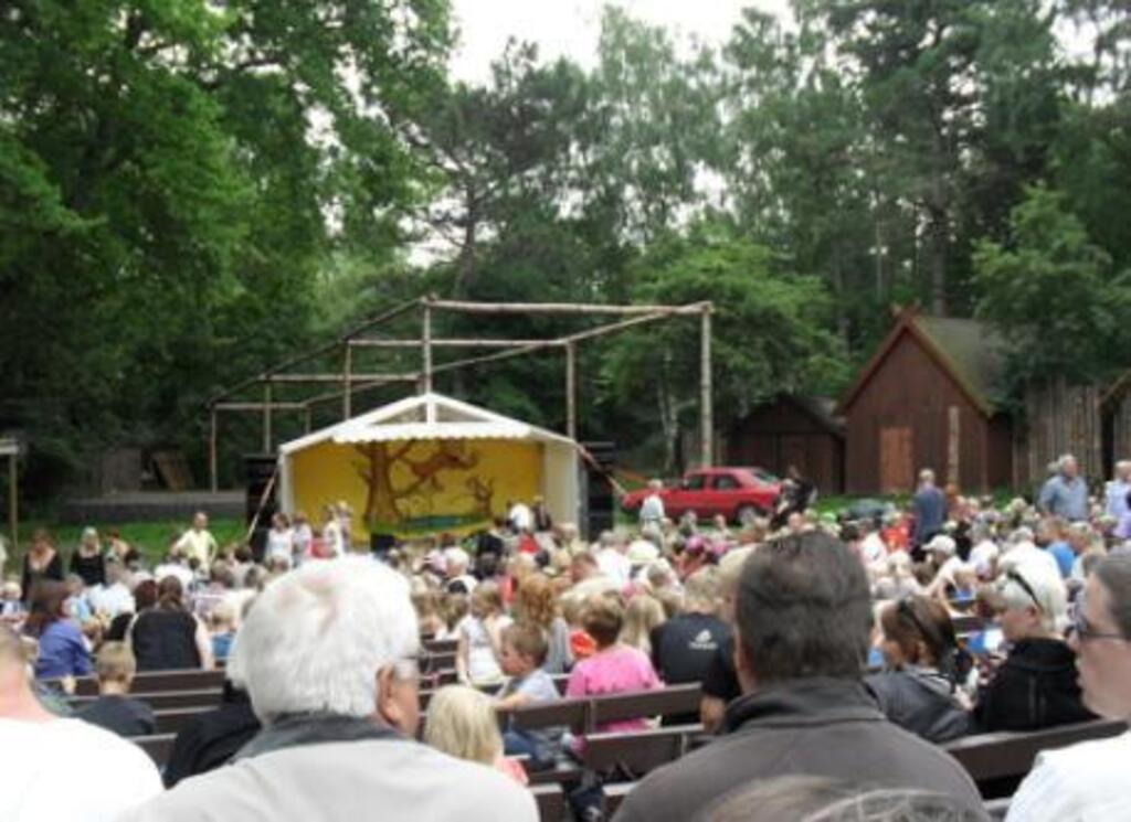 Outdoor theatre at recreational area behind the house