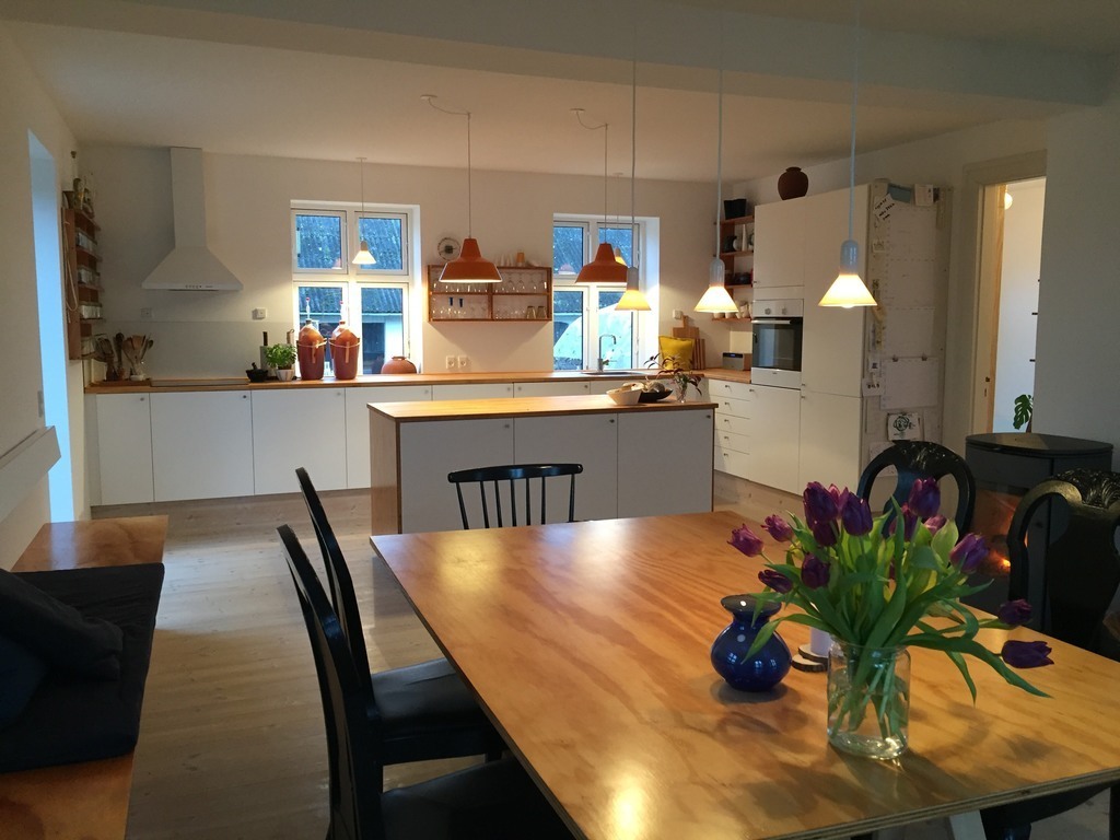Dining area and kitchen