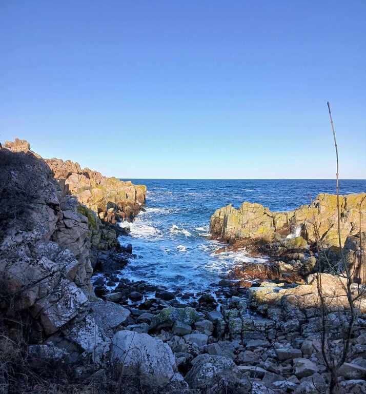 Gudhjem by the campingarea