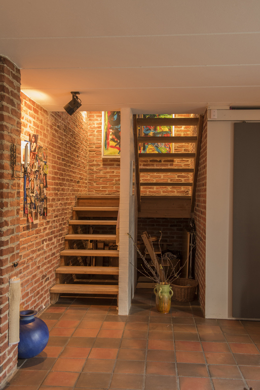 Staircase from kitchen to sitting room
