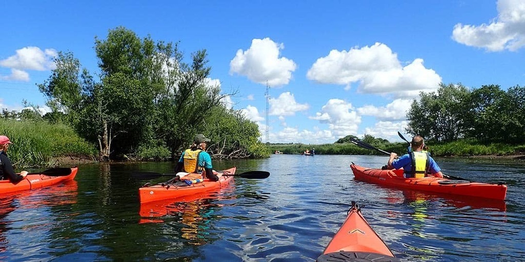 Kayaking and canoeing on Gudenåen