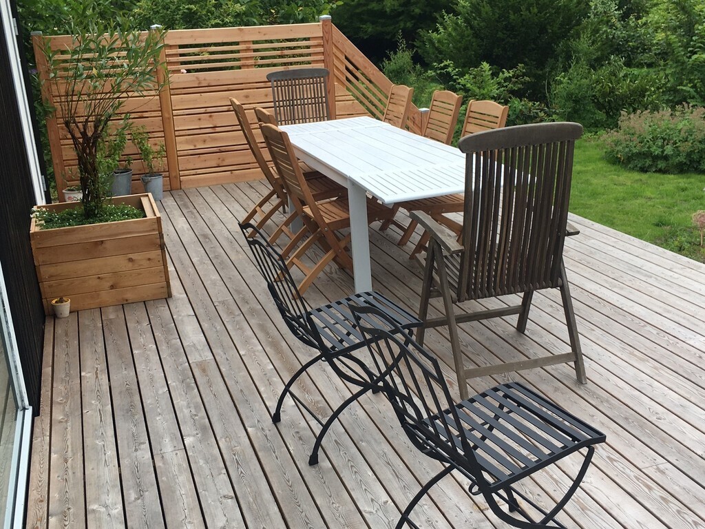 Our new terrace in the garden