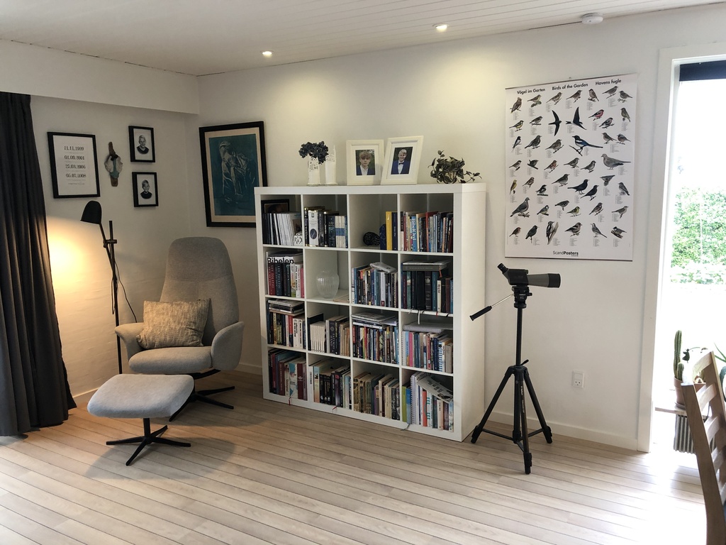 Living room part 2 in open connection to dining area