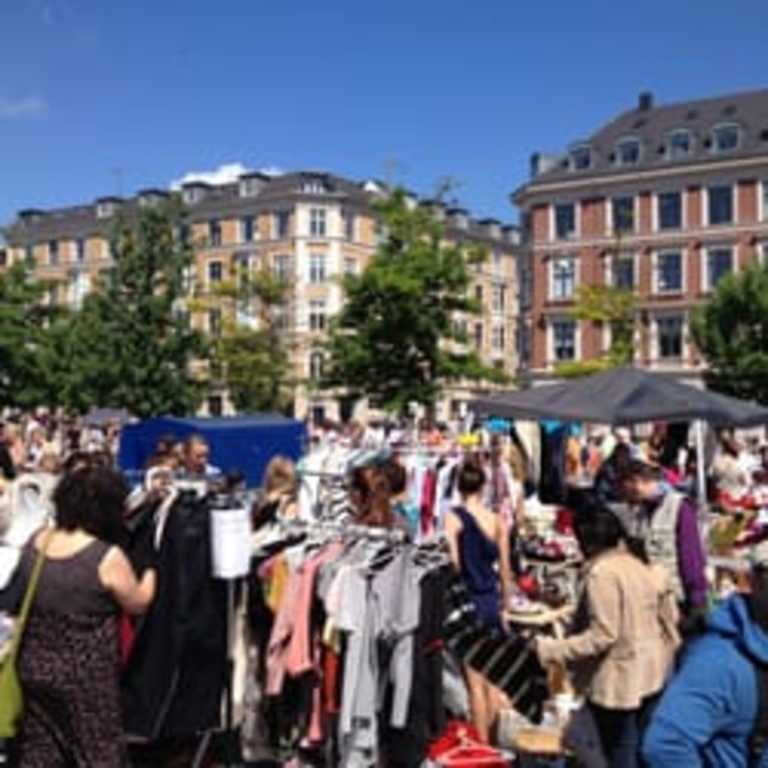 Big fleamarket every Saturday from May - October behind Frederiksbergs City Hall, 1 km from our home