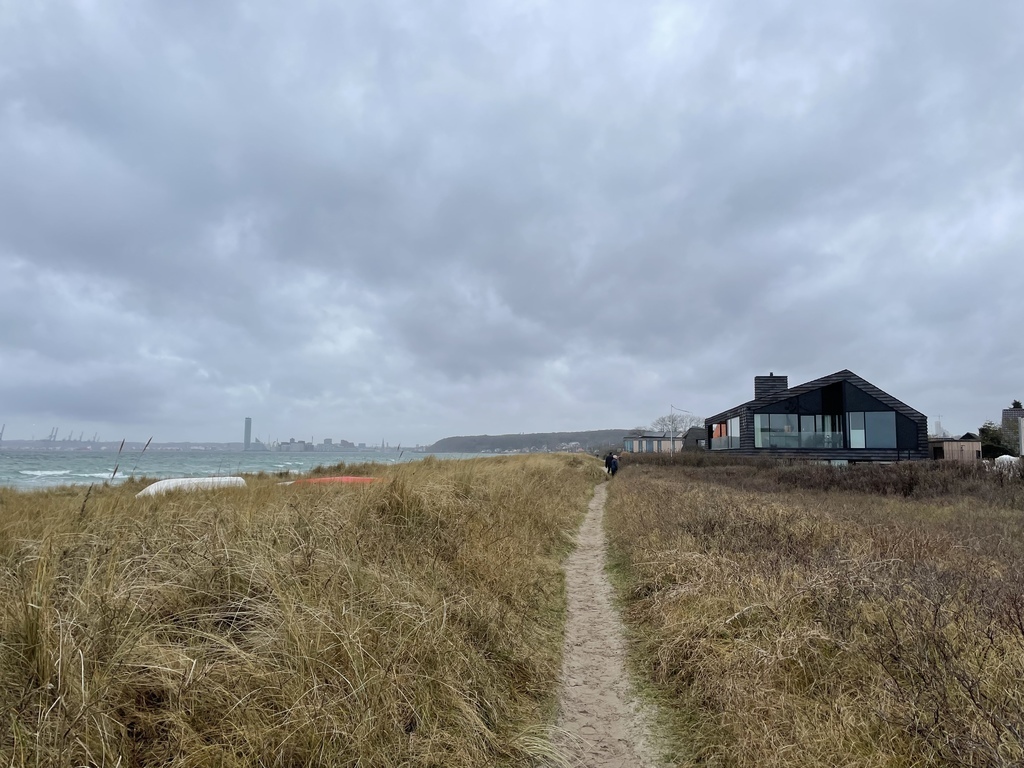 Path along the beach 