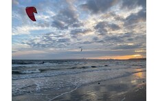 Kitesurfers at our local beach May 2021 