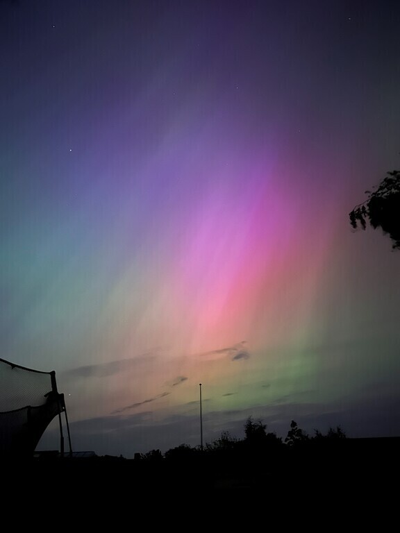 Rare northern lights seen from back garden May 2024!