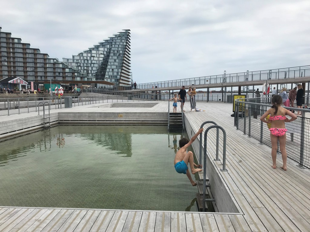 Swimming in Havnebadet at Aarhus Ø (10 min bike)