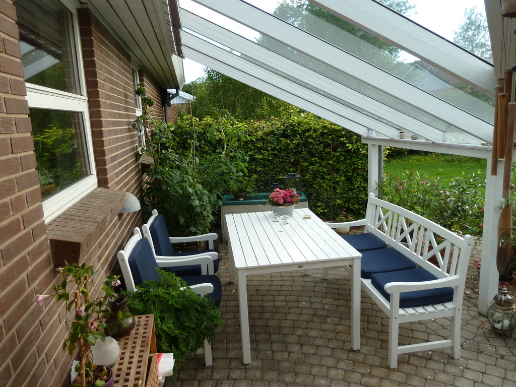 Terrace just outside the house