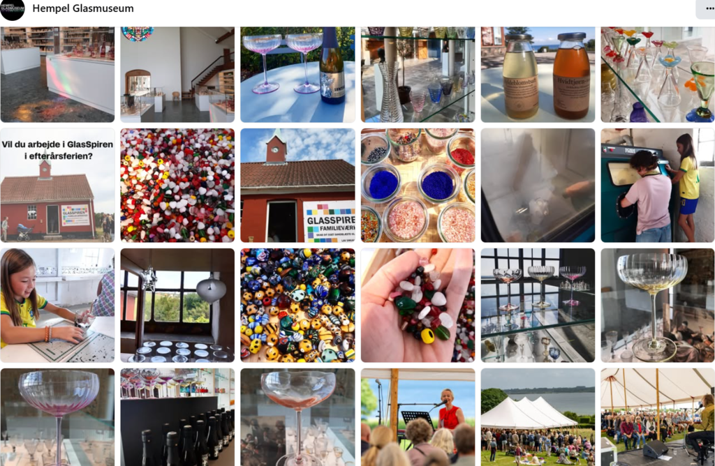 Glas museum og god mad 