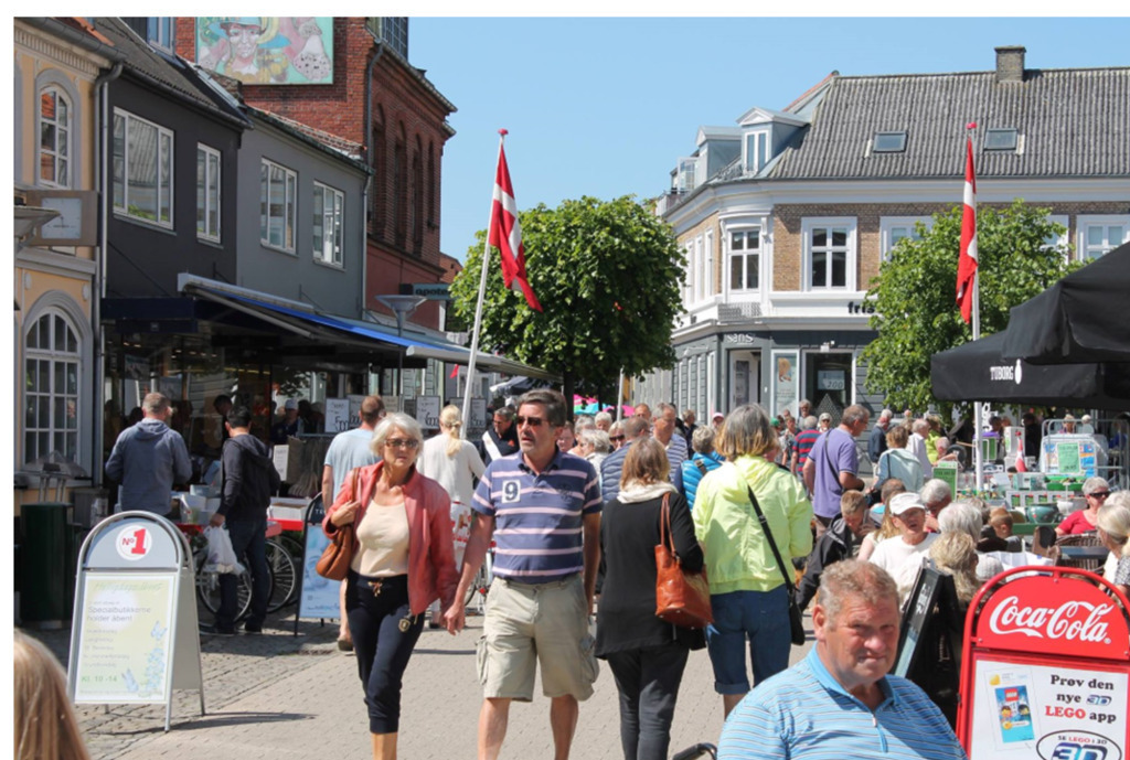 Gågaden i Nykøbing SJ
