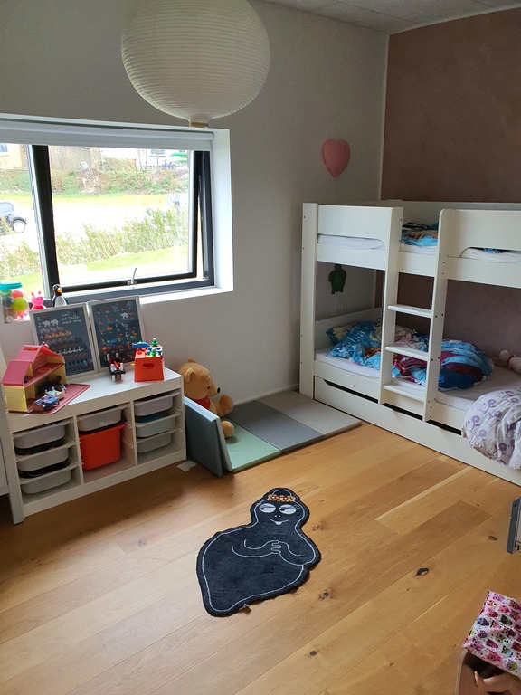 Kids room with a bunk bed