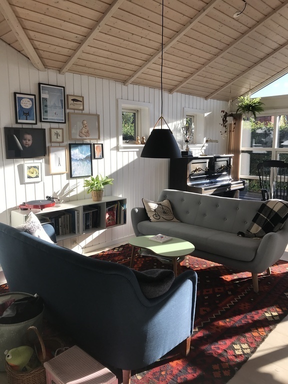 Sofas and piano in the living room