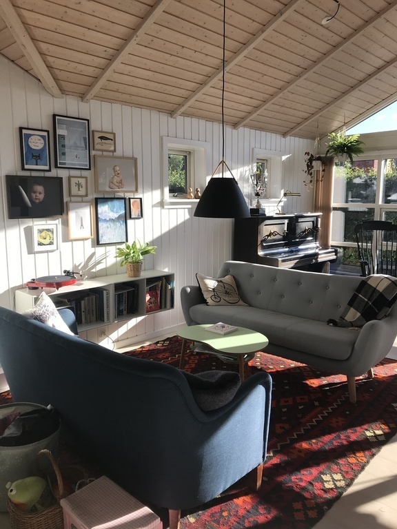 Sofas and piano in the living room