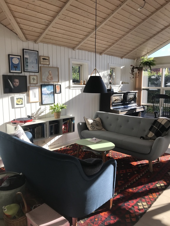 Sofas and piano in the living room