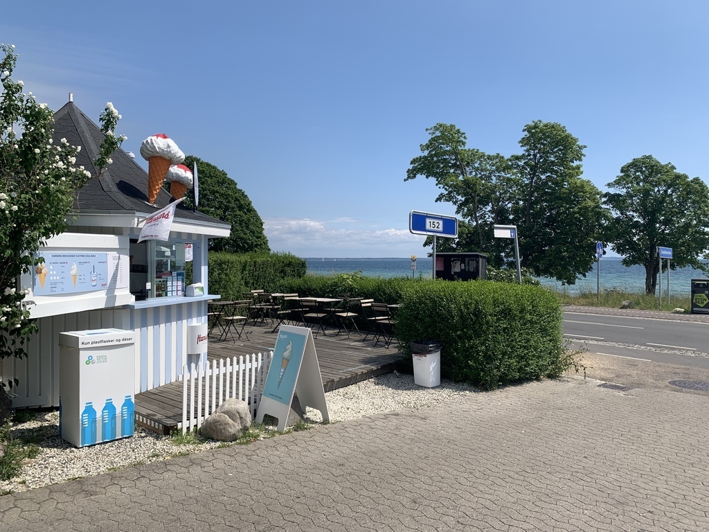 Our local ice cream parlour by the beach