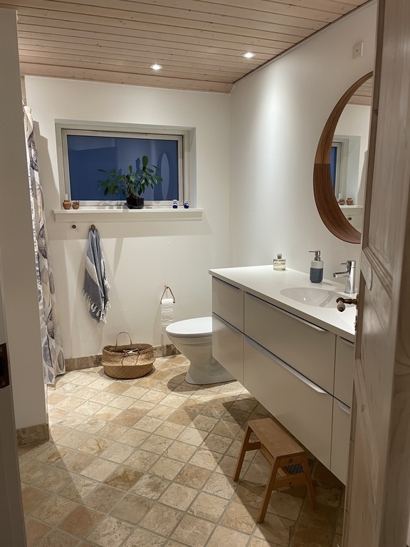 Bathroom 2, with toilet and shower