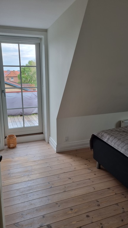 Same bedroom. Door to the rooftop balcony.