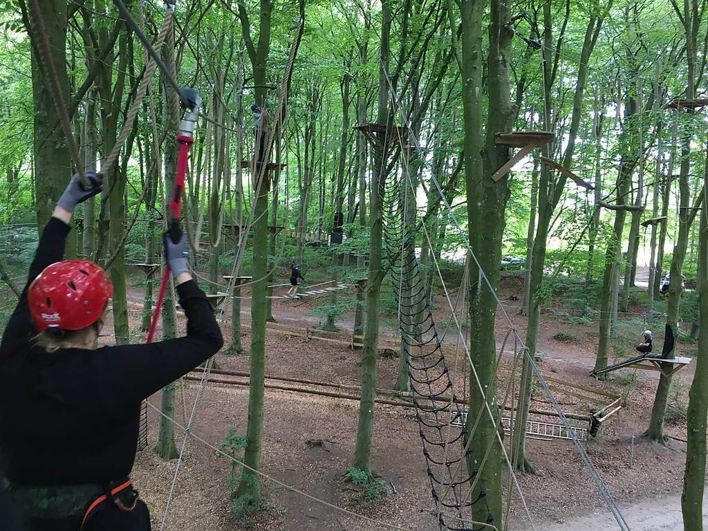 The climbing park just next to the zoo.