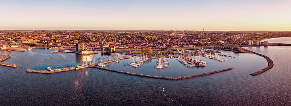 Evening view of Struer (not by Me thou)