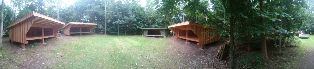 Shelter, an the local Scouts, free use (Stadion Alle 5)