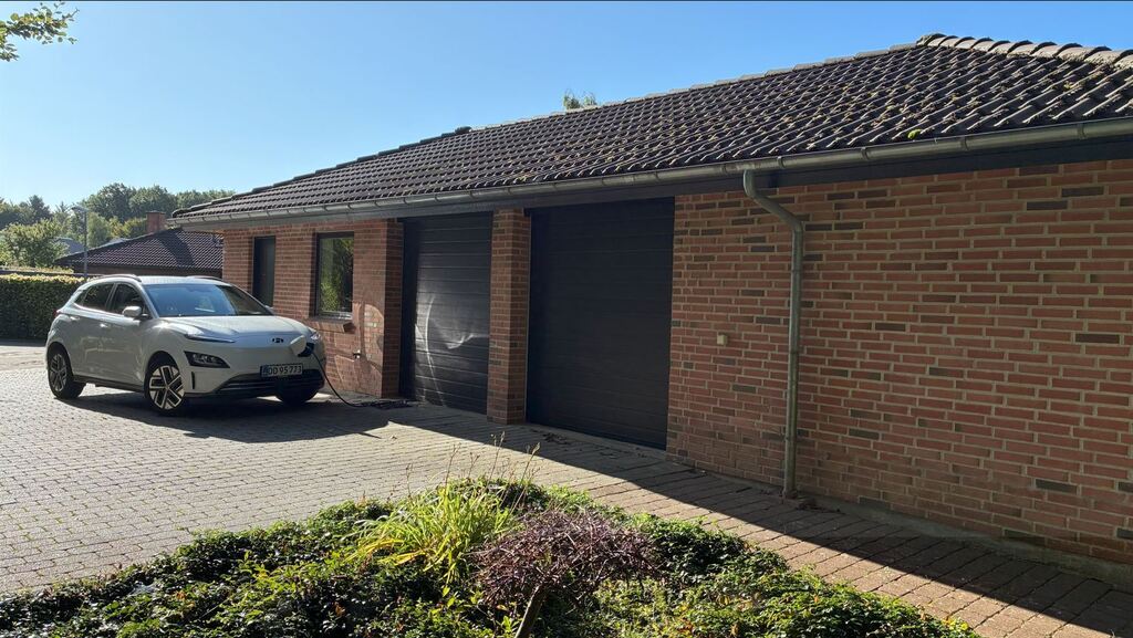 North side view garages