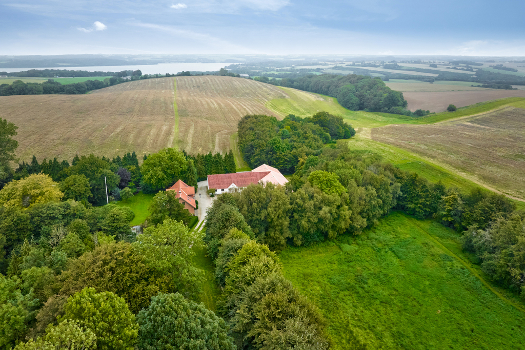 Drone photo of the farm and surroundings