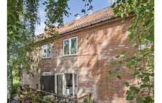 The house seen form the back - my balcony is here.