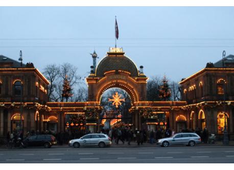 The entrance to the historical Tivoli Gardens