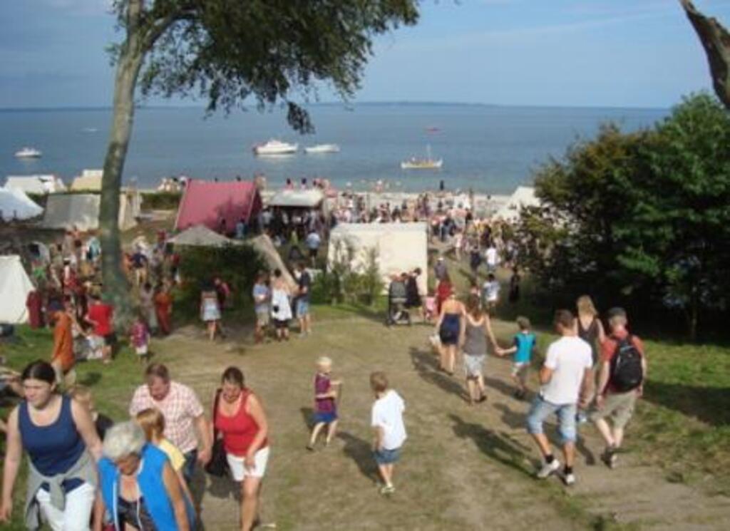 Viking festival on a beach in Aarhus