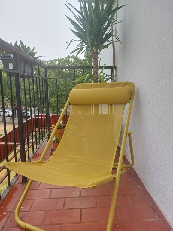 the balcony near the master bedroom